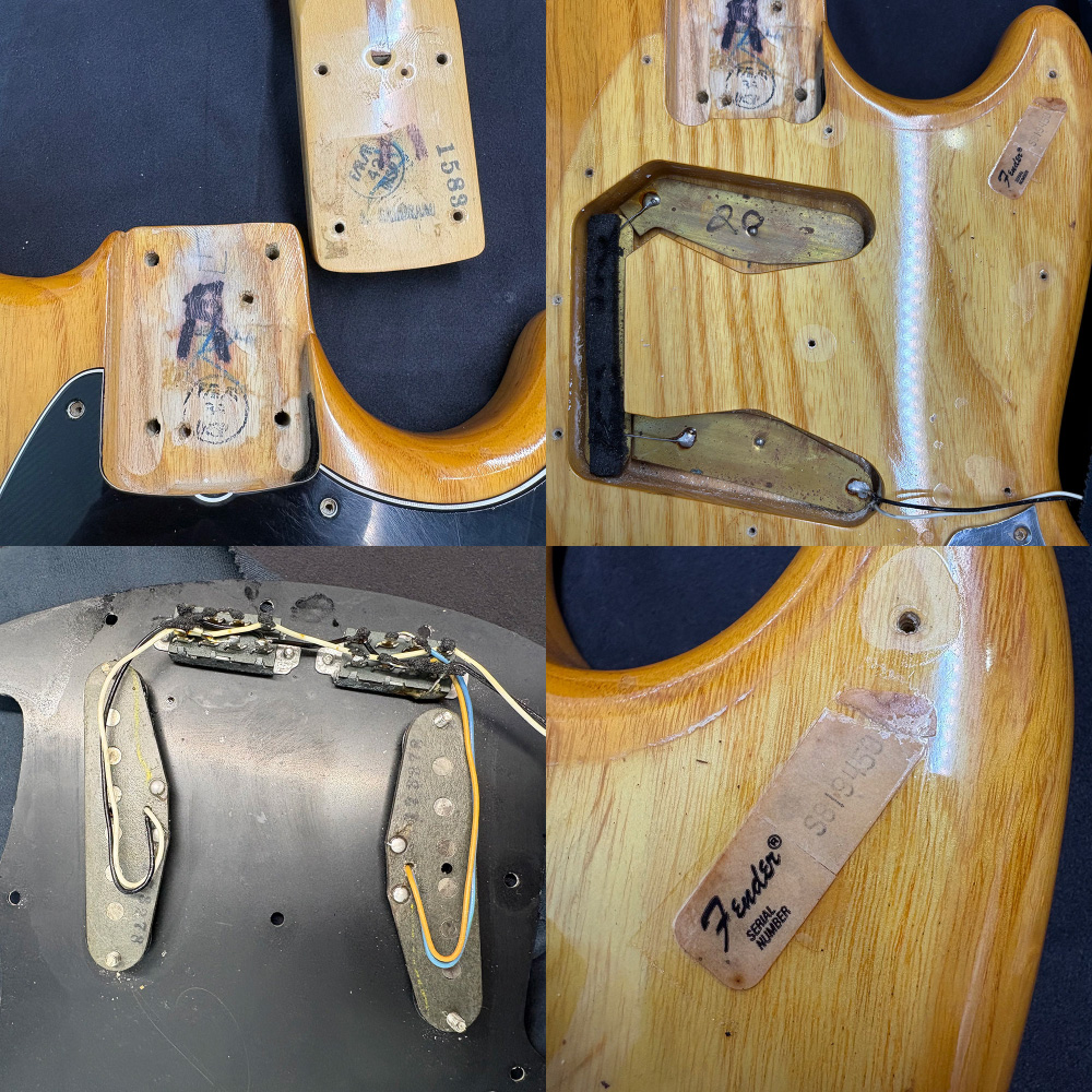 【中古】 エレキギター Fender Mustang NAT Maple FingerBoard 1978年製 フェンダー ムスタング ネック、ピックアップ