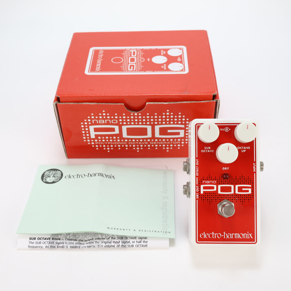 【中古】 オクターバー エフェクター ELECTRO-HARMONIX nano POG Polyphonic Octave Generator ギターエフェクター