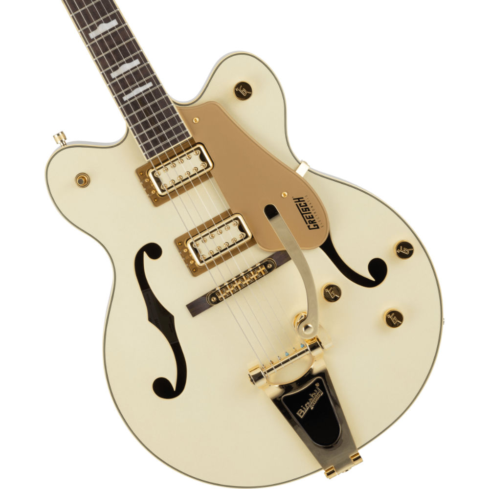 GRETSCH グレッチ G5422TG Electromatic Pristine LTD Hollow Body Double-Cut with Bigsby White Gold エレキギター フルアコ ボディ画像