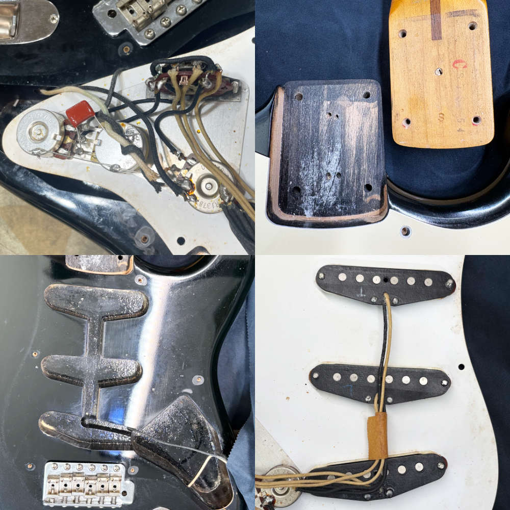 【中古】 エレキギター FENDER JAPAN ST54-115 1987年製 Eシリアル期 フェンダージャパン ストラトキャスター 内部