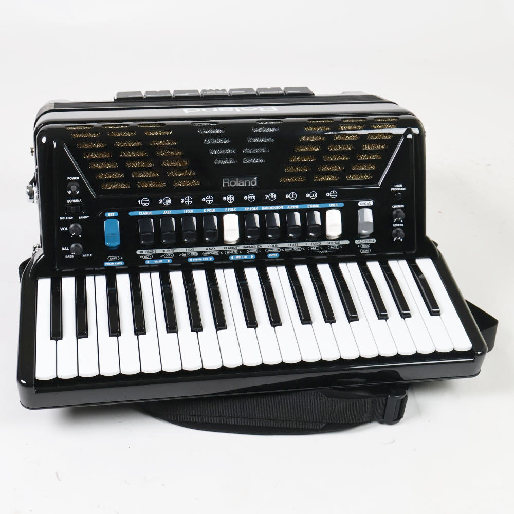 【中古】 Vアコーディオン ローランド ROLAND FR-3X BK V-Accordion アコーディオン 本体画像
