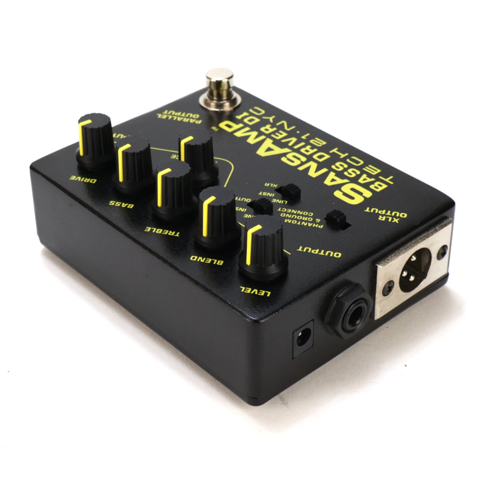 【中古】サンズアンプ ベースドライバーDI TECH21 SansAmp BASS DRIVER DI 旧仕様 ベース用DI プリアンプ リア斜めアングル画像