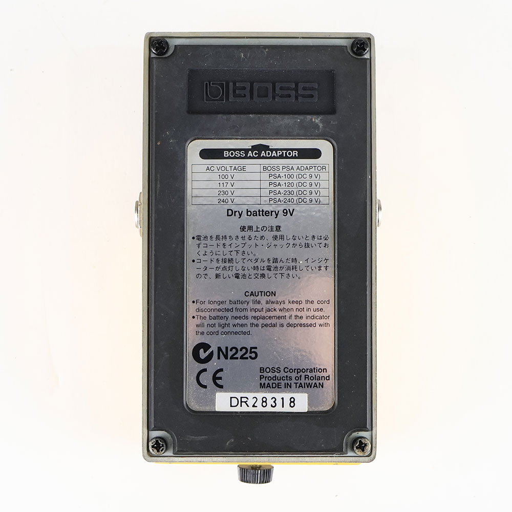 【中古】 オーバードライブ エフェクター BOSS OD-3 Over Drive ギターエフェクター 裏面