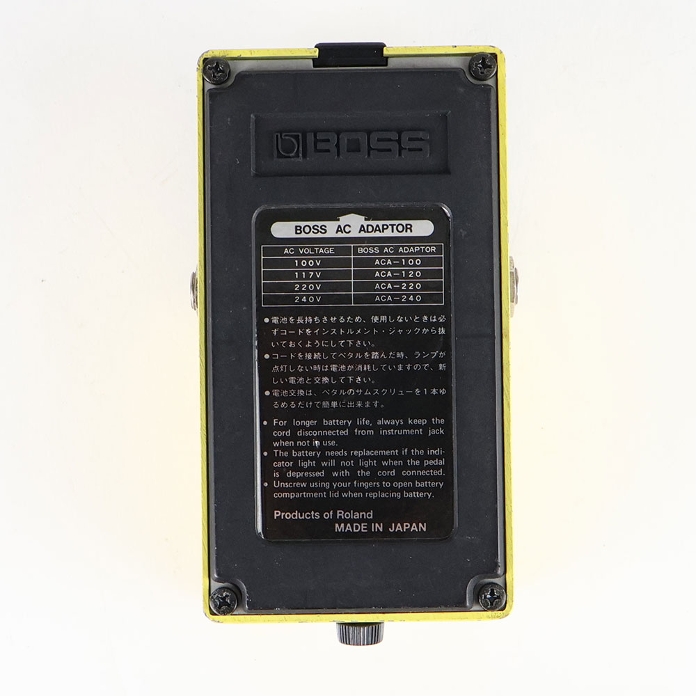 【中古】ターボオーバードライブ エフェクター BOSS OD-2 TURBO OverDrive Made in Japan ボス ギターエフェクター 裏面