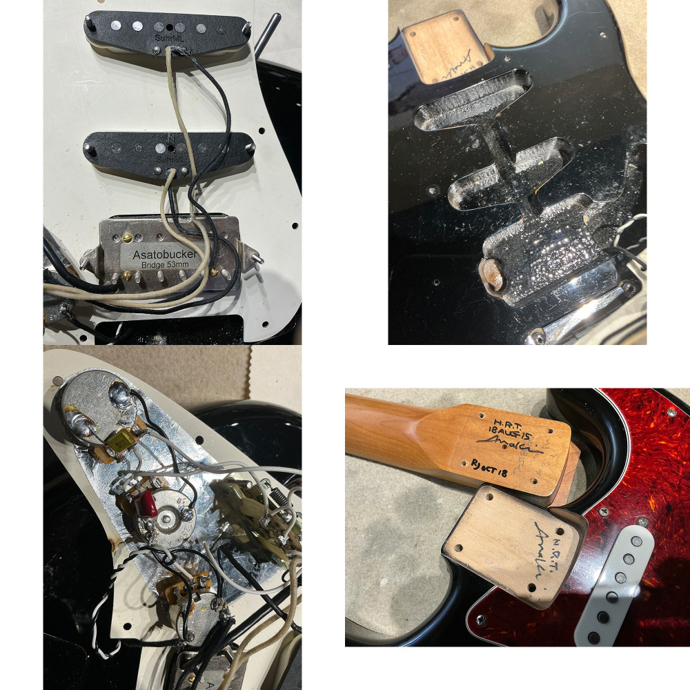 【中古】 エレキギター Addictone ST-Type SSH BLack 2015年頃製造 Suhrピックアップ搭載(ML/ML/AsatoBucker) ピックアップ、ネック