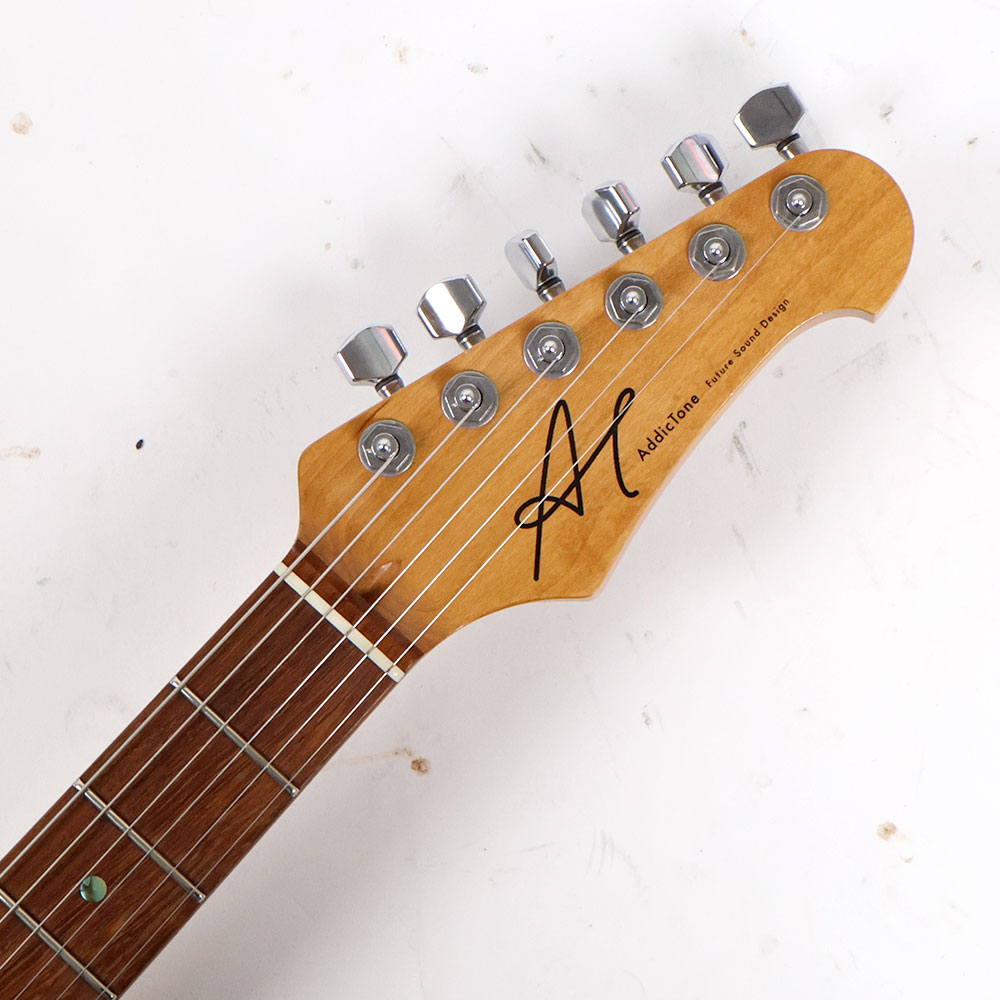 【中古】 エレキギター Addictone ST-Type SSH BLack 2015年頃製造 Suhrピックアップ搭載(ML/ML/AsatoBucker) ヘッド