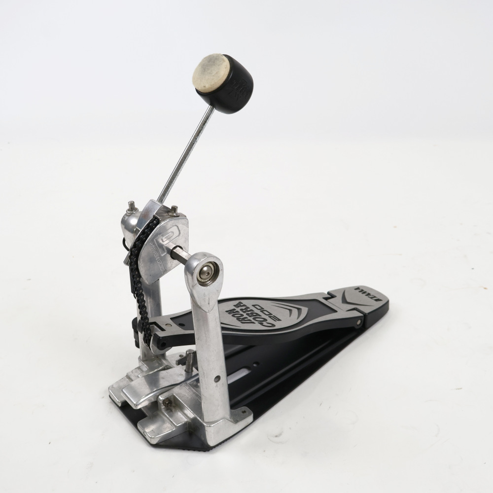 【中古】 ドラムペダル タマ TAMA HP200P Iron Cobra 200 Single Pedal Power Glide アイアンコブラ 斜めアングル画像