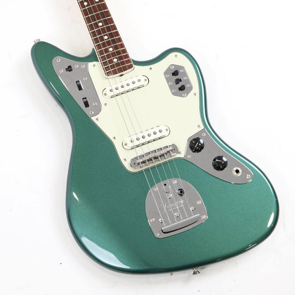 【中古】 エレキギター Fender FSR Traditional II 60s Jaguar Rosewood FingerBoard Sherwood Green Metallic KI-25 2025年製 USAピックアップ搭載 ムスタングブリッジ Made in Japan 日本製 詳細画像
