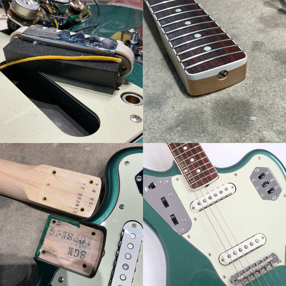 【中古】 エレキギター Fender FSR Traditional II 60s Jaguar Rosewood FingerBoard Sherwood Green Metallic KI-25 2025年製 USAピックアップ搭載 ムスタングブリッジ Made in Japan 日本製 詳細画像
