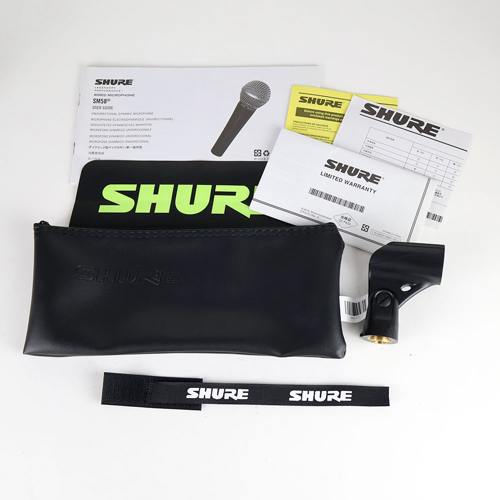 【中古】 マイク ダイナミックマイク SHURE SM58SE スイッチ付き シュアー 58 ゴッパ シュア 付属品