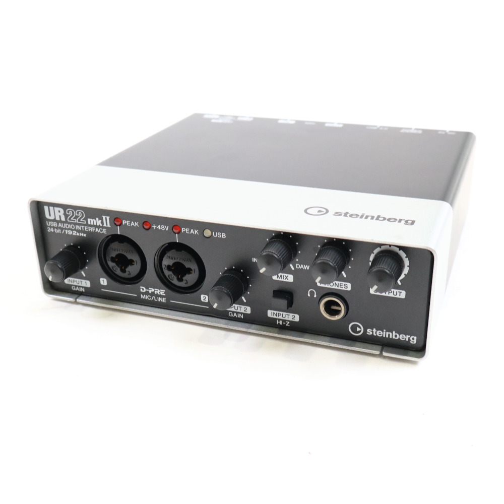 【中古】 オーディオインターフェイス Steinberg UR22mkII スタインバーグ USBオーディオインターフェース UR22 mk2 フロント画像