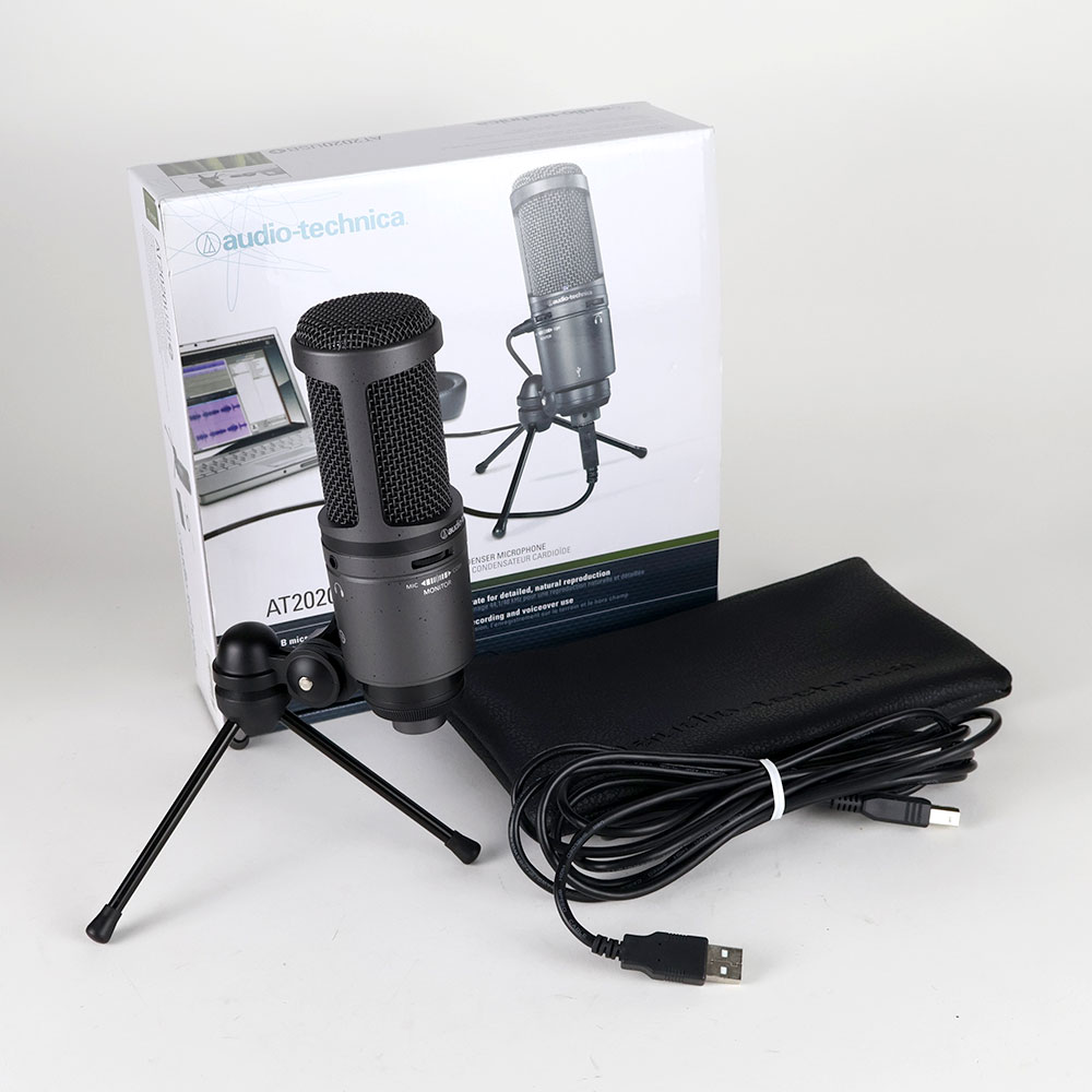 【中古】 コンデンサーマイク USB接続 AUDIO-TECHNICA AT2020USB+ USBマイクロホン オーディオテクニカ