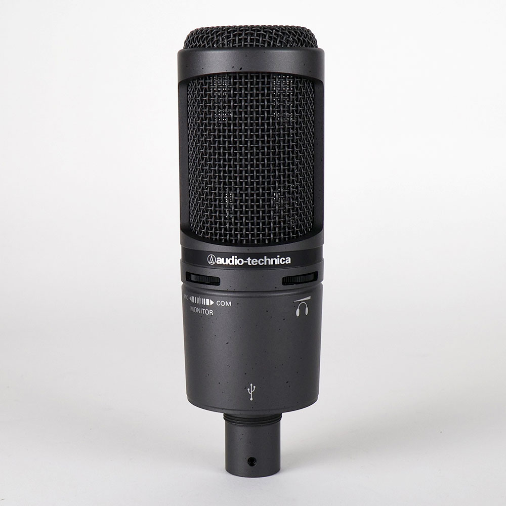 【中古】 コンデンサーマイク USB接続 AUDIO-TECHNICA AT2020USB+ USBマイクロホン オーディオテクニカ 正面