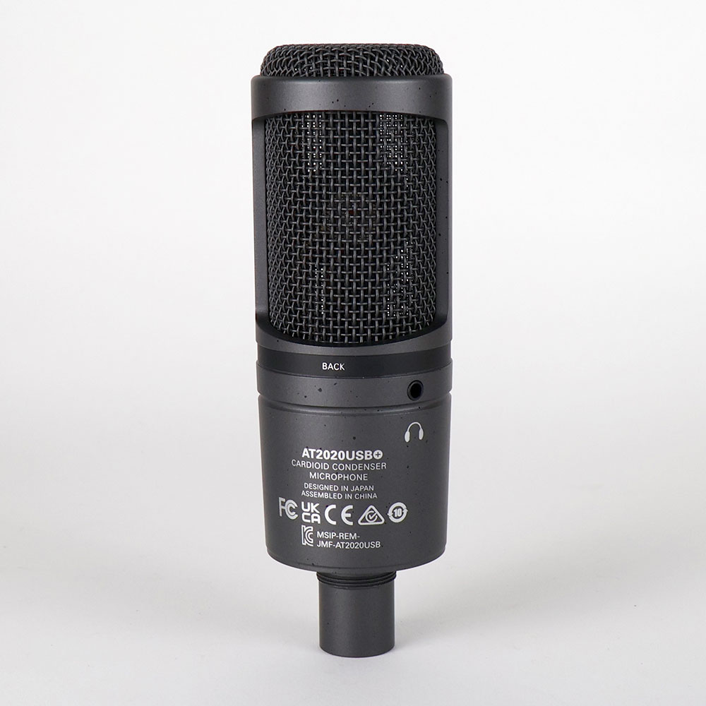 【中古】 コンデンサーマイク USB接続 AUDIO-TECHNICA AT2020USB+ USBマイクロホン オーディオテクニカ 背面