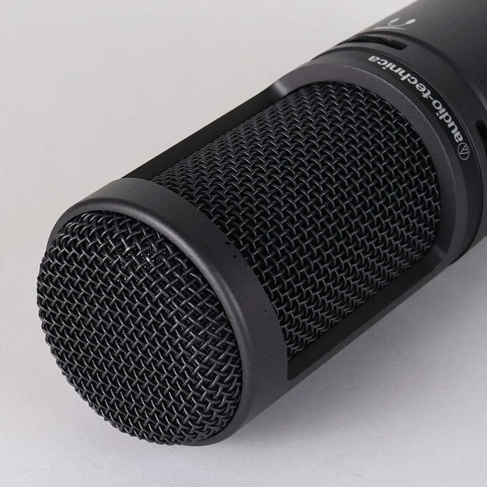 【中古】 コンデンサーマイク USB接続 AUDIO-TECHNICA AT2020USB+ USBマイクロホン オーディオテクニカ グリル