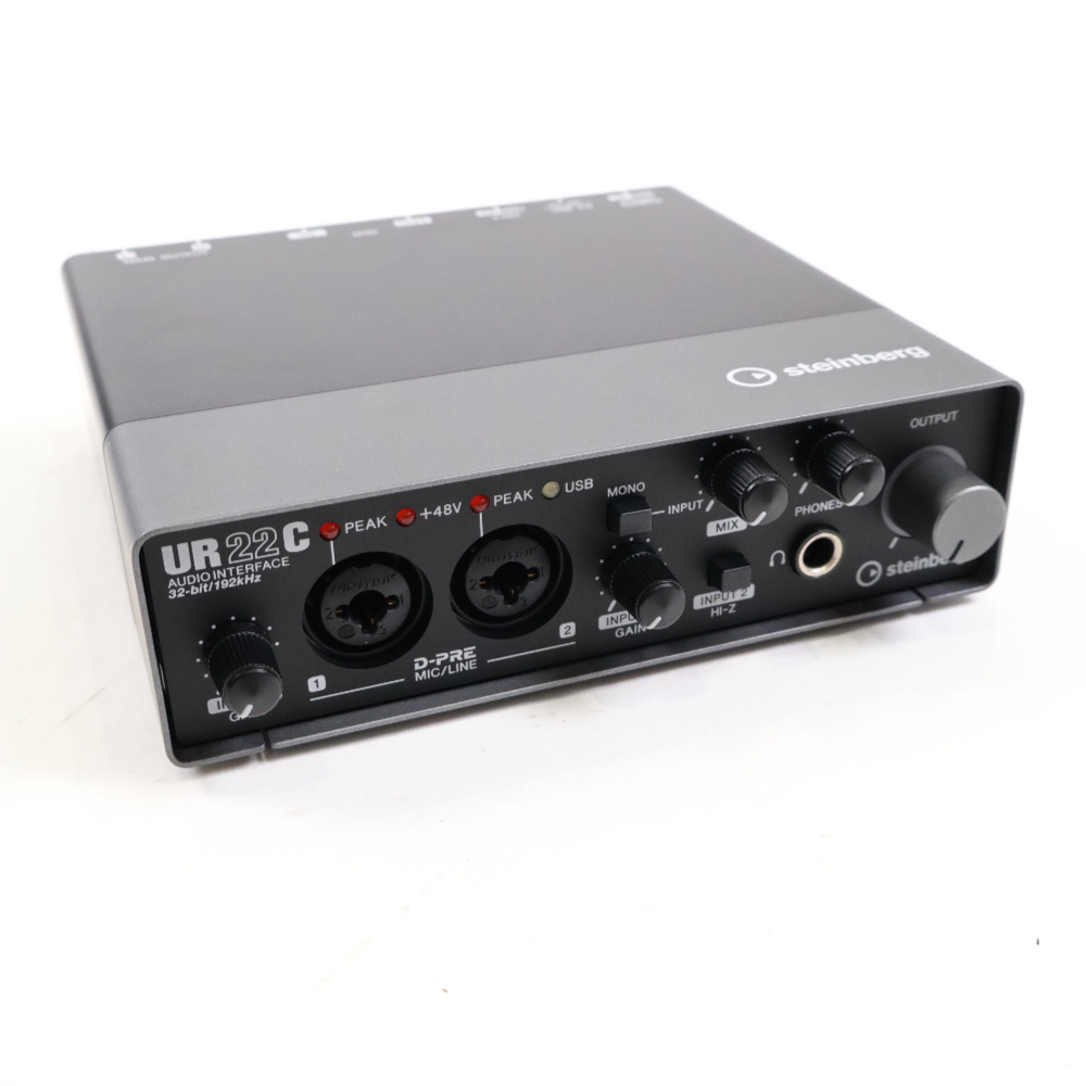 【中古】 オーディオインターフェイス Steinberg UR22C スタインバーグ USBオーディオインターフェース フロント画像