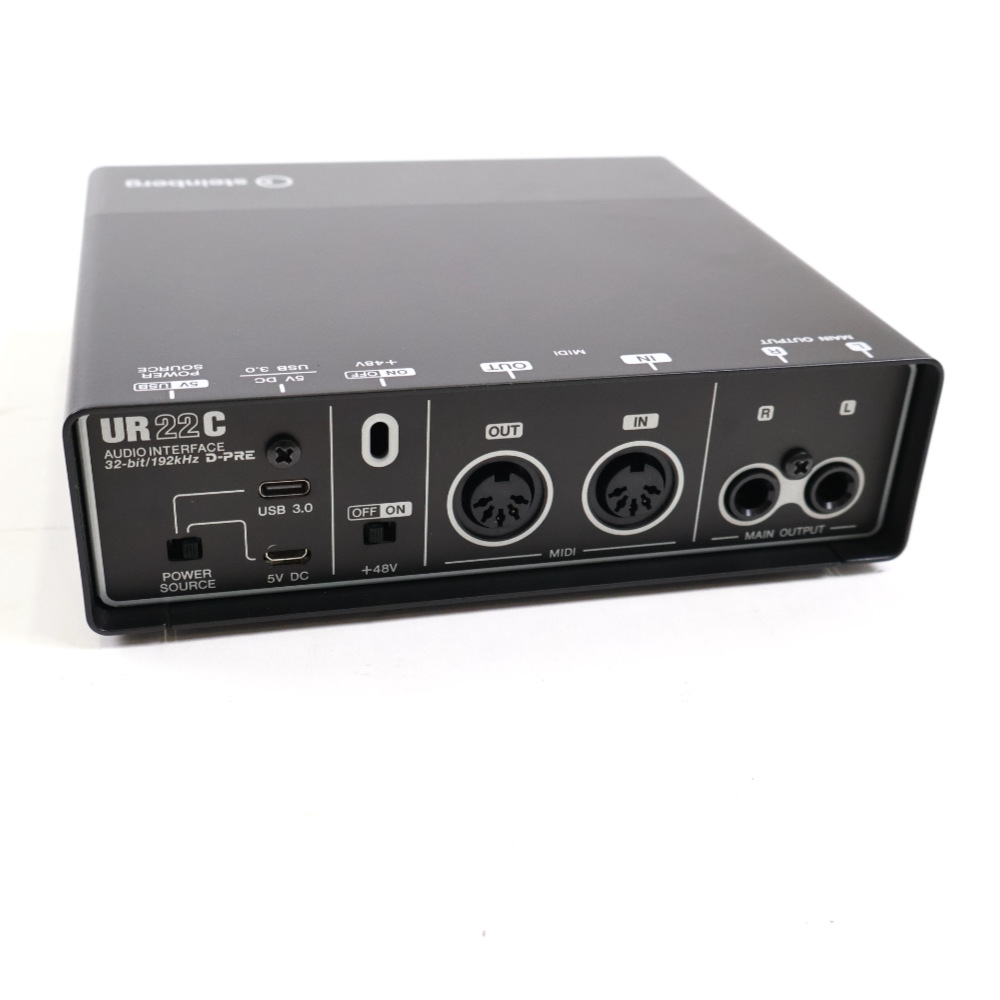 【中古】 オーディオインターフェイス Steinberg UR22C スタインバーグ USBオーディオインターフェース リア画像