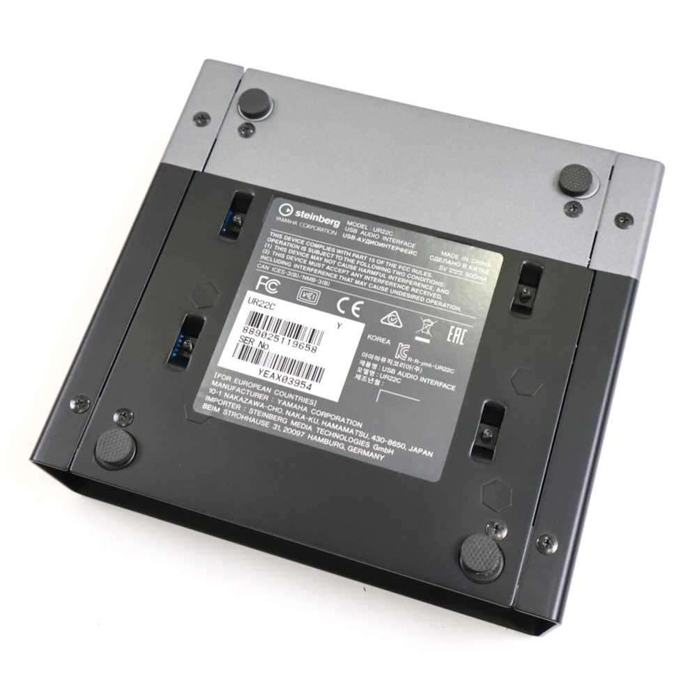 【中古】 オーディオインターフェイス Steinberg UR22C スタインバーグ USBオーディオインターフェース ボトム画像
