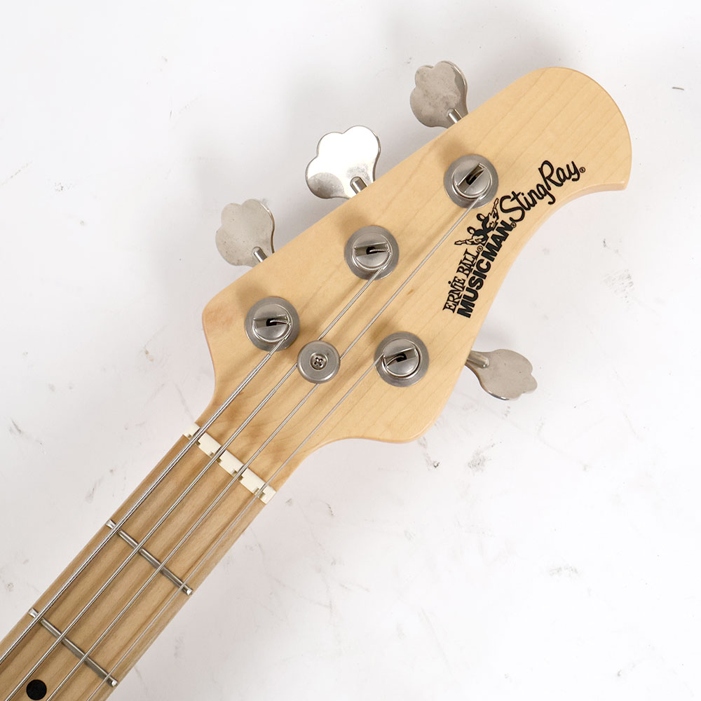 【中古】 MUSIC MAN StingRay SR-4 HS Graphite Pearl / Maple Fingerboard Black Pickguard 2006年製ボディ 2009年製ネック ミュージックマン スティングレイ エレキベース ヘッド