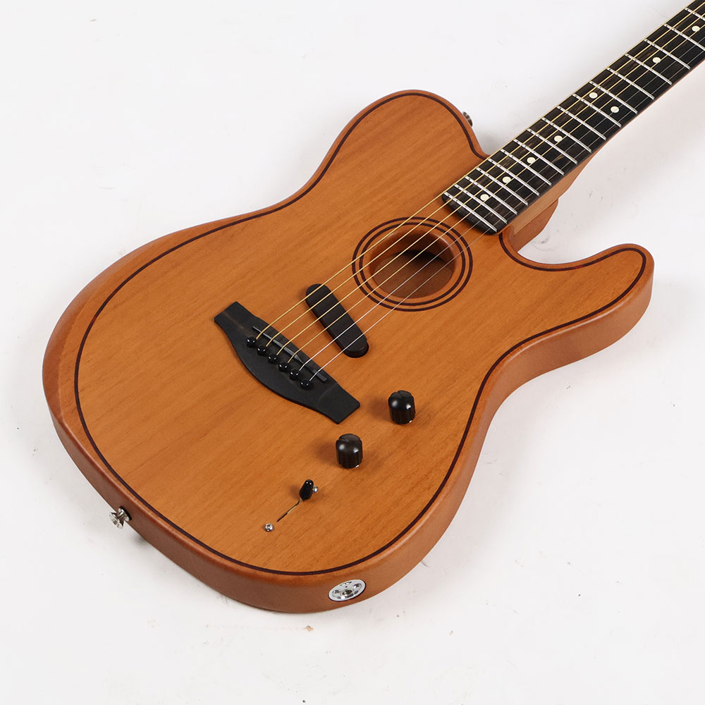 【中古】 Fender American Acoustasonic Telecaster All-Mahogany Ebony Fingerboard Natural 2024年製 フェンダー アコースタソニック テレキャスター エレキギター アコースティックギター ボディトップ