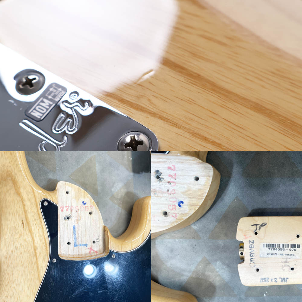 【中古】 エレキベース Fender American Elite Jazz Bass V Natural 2017年製 フェンダー アメリカンエリート 5弦ジャズベース 内部 傷
