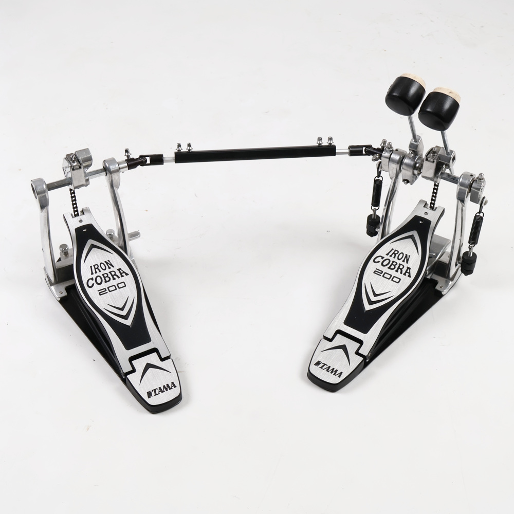 【中古】 ドラムツインペダル タマ TAMA HP200PTW Iron Cobra 200 Twin Pedal Power Glide アイアンコブラ