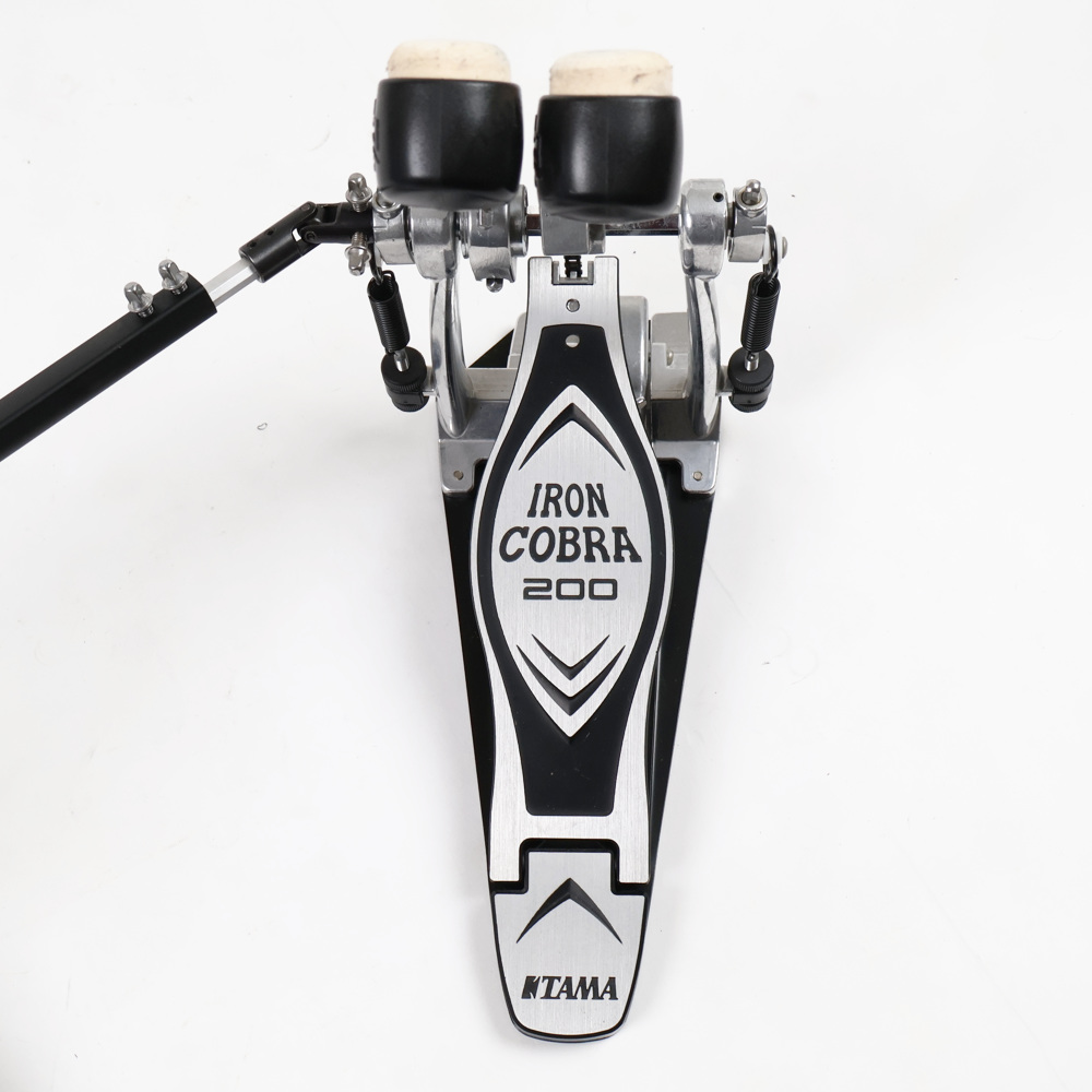 【中古】 ドラムツインペダル タマ TAMA HP200PTW Iron Cobra 200 Twin Pedal Power Glide アイアンコブラ フット部