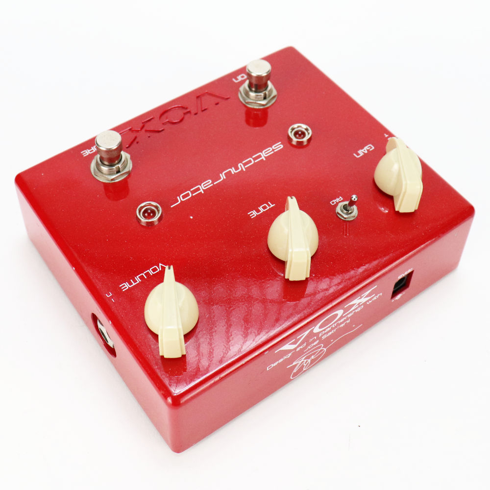 【中古】 ディストーション エフェクター VOX JS-DS satchurator ギターエフェクター Joe Satriani ジョー・サトリアーニ 本体画像 斜め