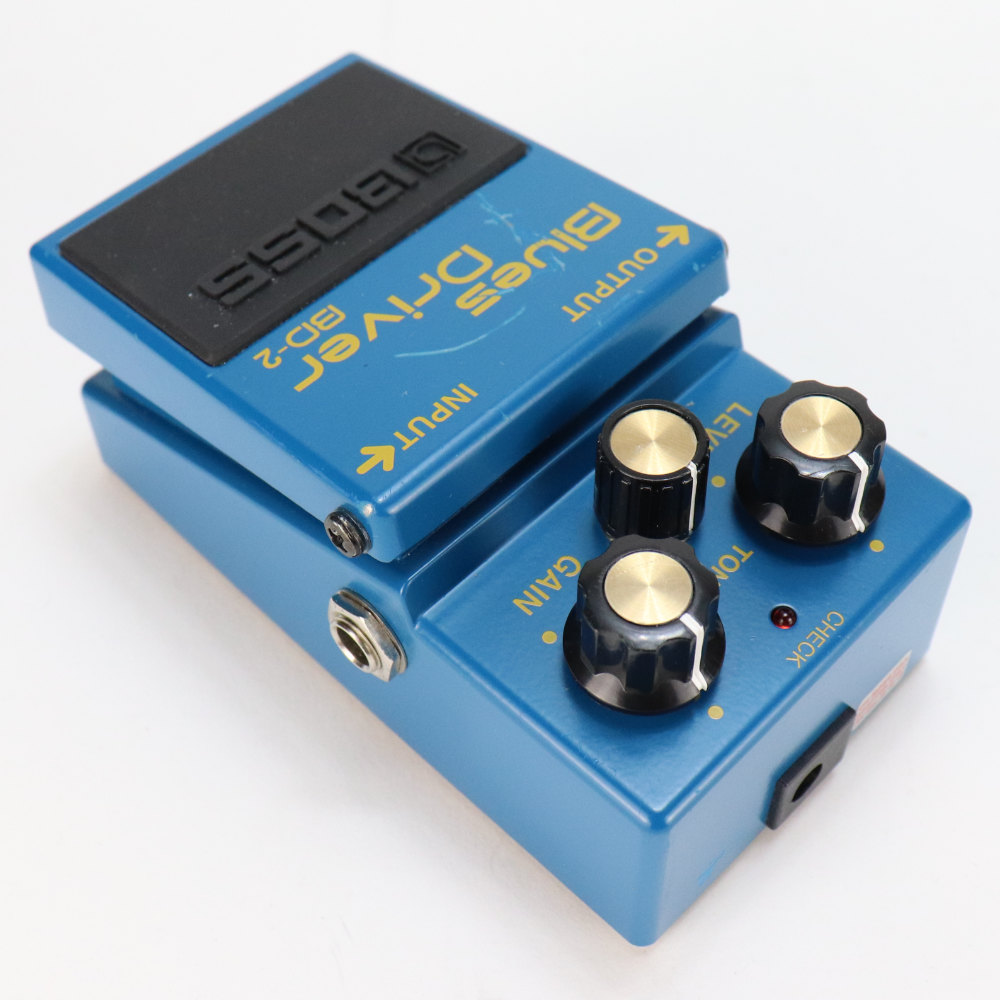 【中古】 ブルースドライバー エフェクター BOSS BD-2 Blues Driver ギターエフェクター オーバードライブ ブルドラ 本体画像 斜め