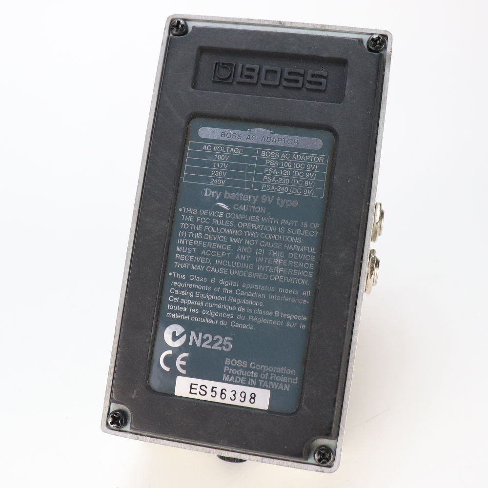 【中古】 クロマチックチューナー エフェクター BOSS TU-2 Chromatic Tuner ペダルチューナー 本体画像 裏