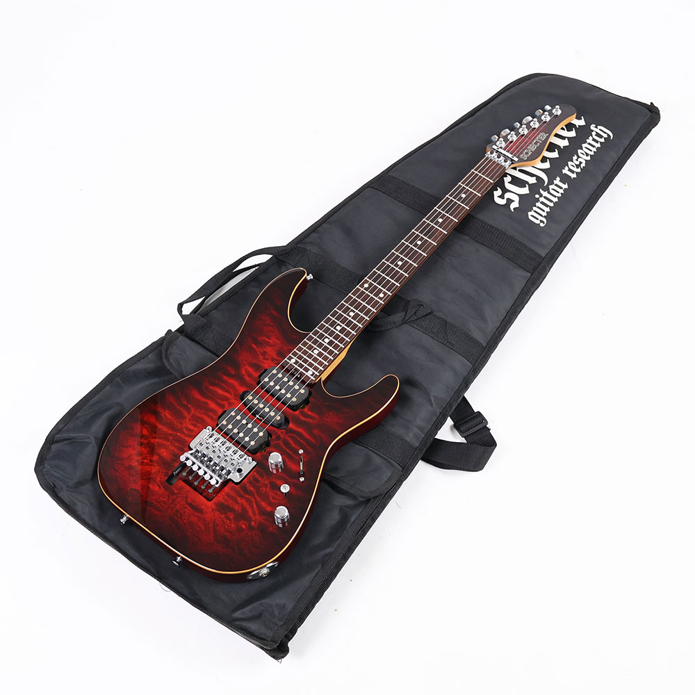 【中古】 エレキギター SCHECTER NV-DX-24AS Red SunBurst Mod. EVH D-Tuna改造あり シェクター