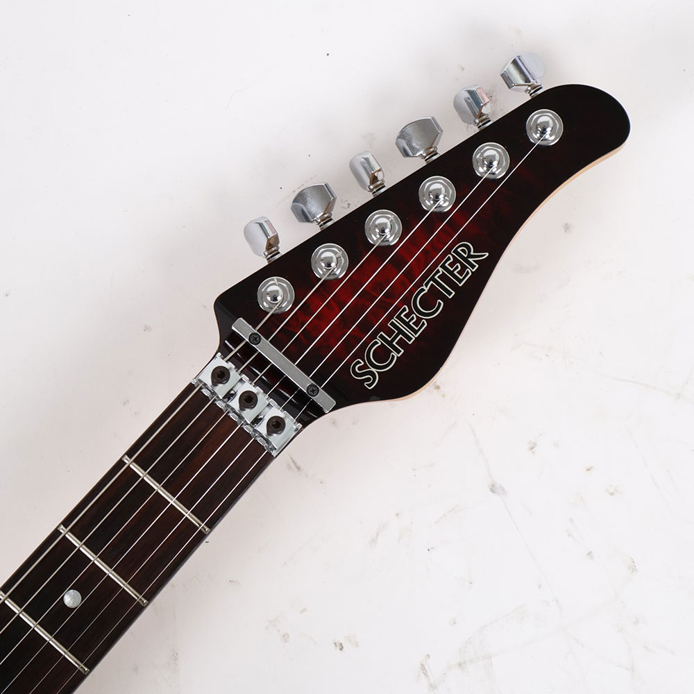【中古】 エレキギター SCHECTER NV-DX-24AS Red SunBurst Mod. EVH D-Tuna改造あり シェクター ヘッド