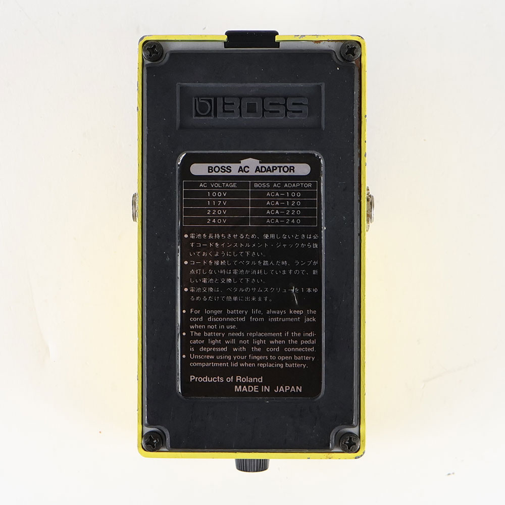 【中古】ターボオーバードライブ エフェクター BOSS OD-2 TURBO OverDrive Made in Japan ボス ギターエフェクター 裏面