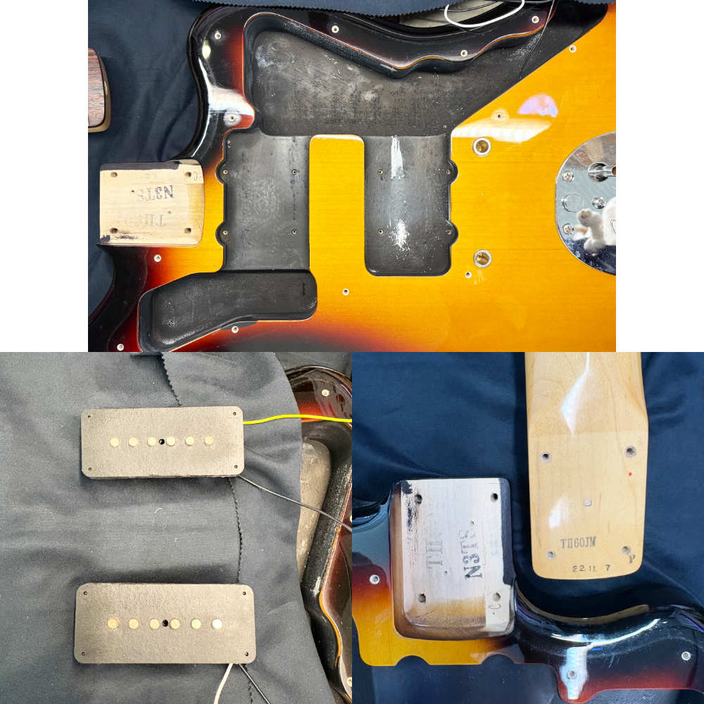 【中古】Fender フェンダー Made in Japan Traditional II 60s Jazzmaster RW 3TS 2022年製 エレキギター 内部
