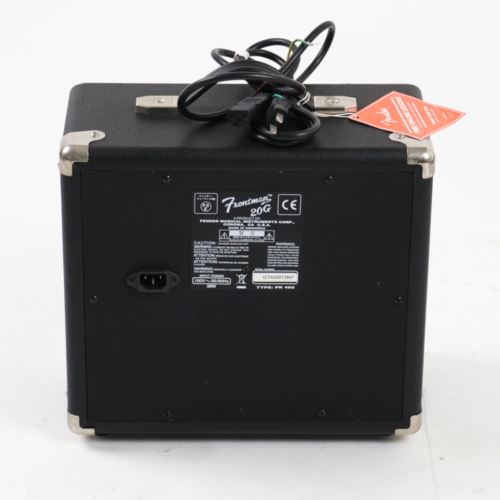 【中古】 Fender Frontman 20G 小型ギターアンプ コンボ 背面