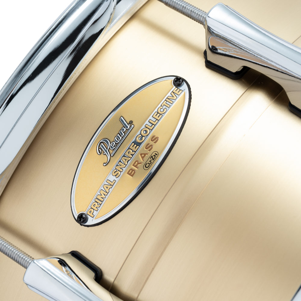 Pearl パール PSC1455B PRIMAL SNARE COLLECTIVE BRASS 14×5.5 Snare Drum スネアドラム ロゴ