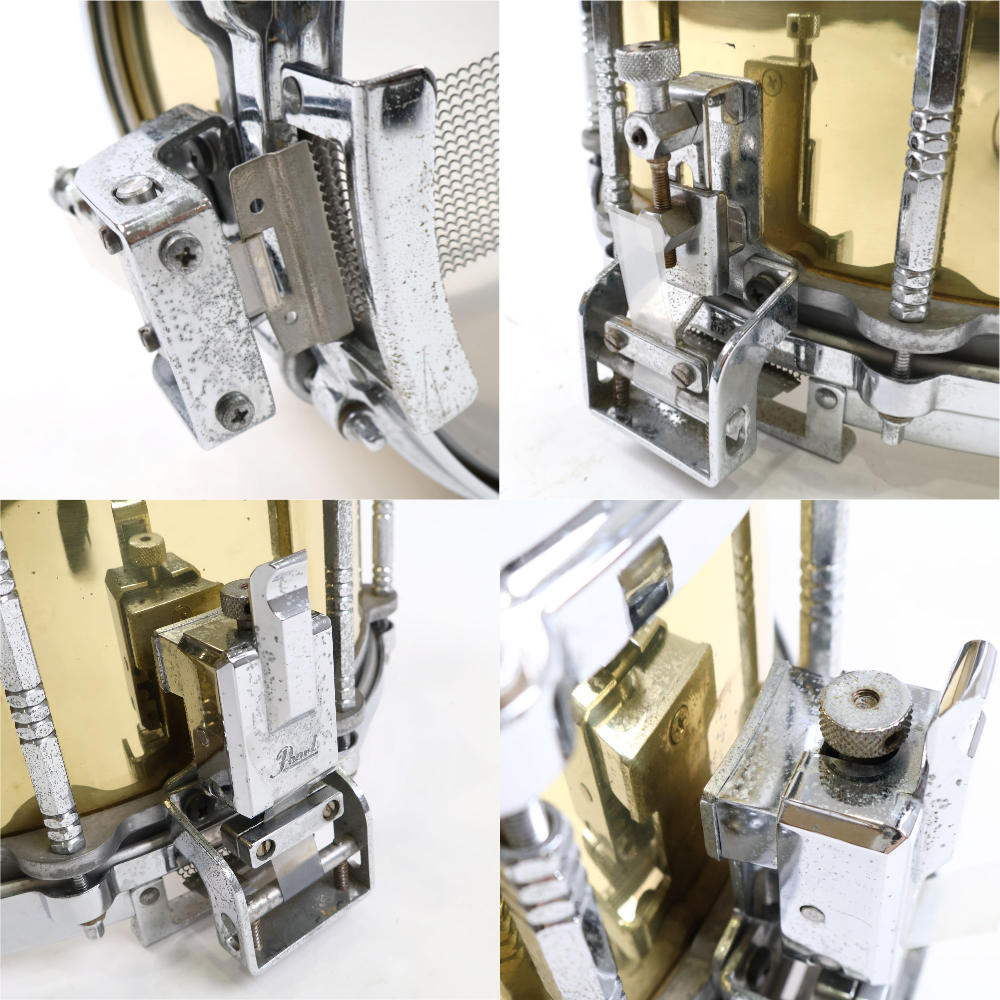 【中古】スネアドラム パール Pearl Free Floating Snare Brass Shell 14×6.5 Made In Japan 詳細画像