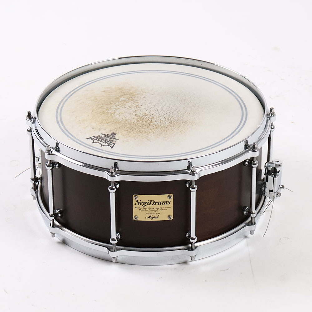 【中古】スネアドラム ネギドラム Negi Drums Maple Shell Snare Drum 14x5.5 スネアドラム 正面