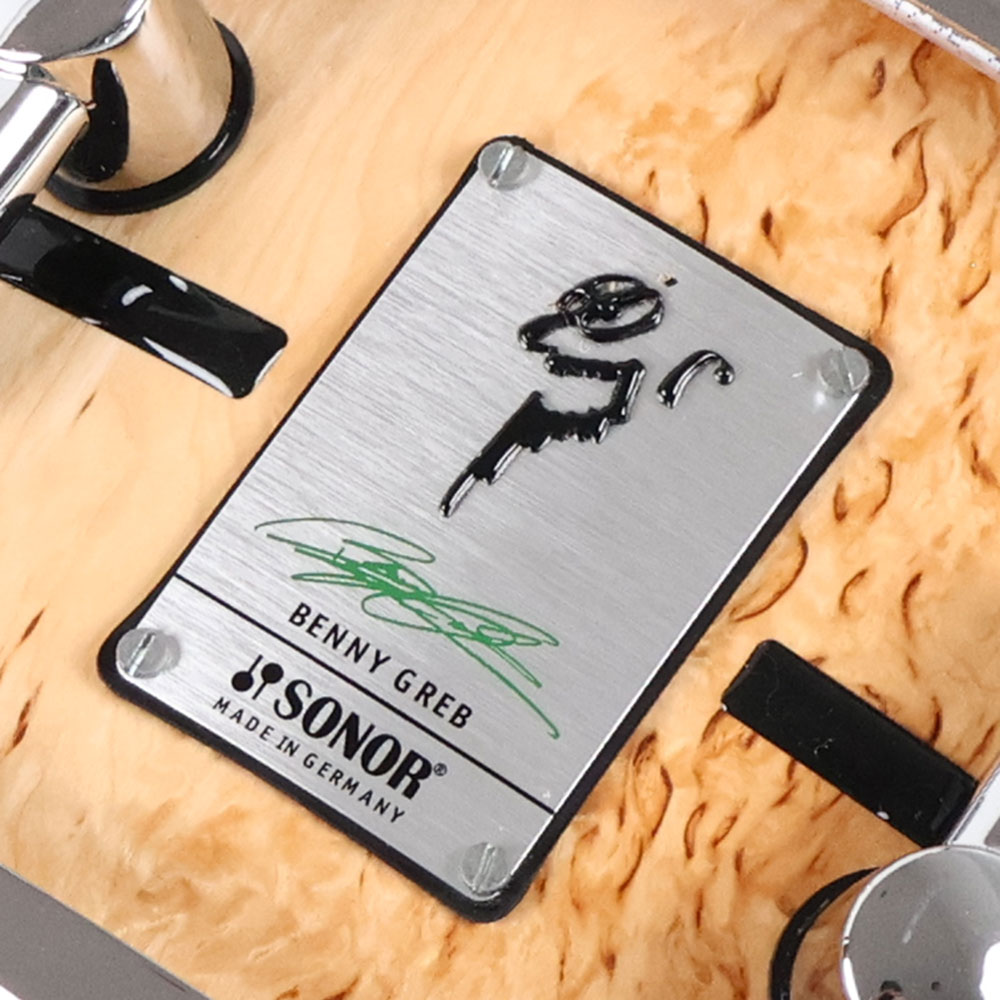 【中古】 スネアドラム ソナー SONOR SSD-13575BG Benny Greb Signature Snare Drum Beech 13x5.75 エンブレム