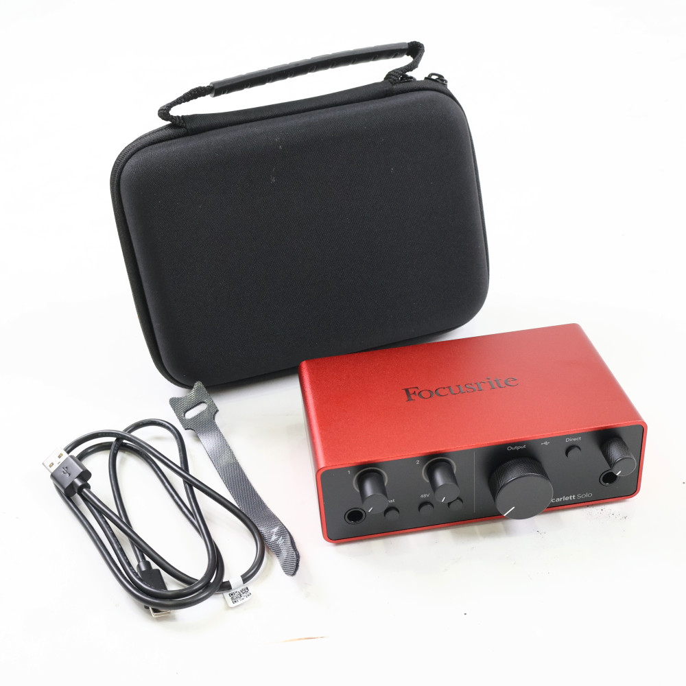 【中古】 Focusrite Scarlett Solo 4th Gen オーディオインターフェイス