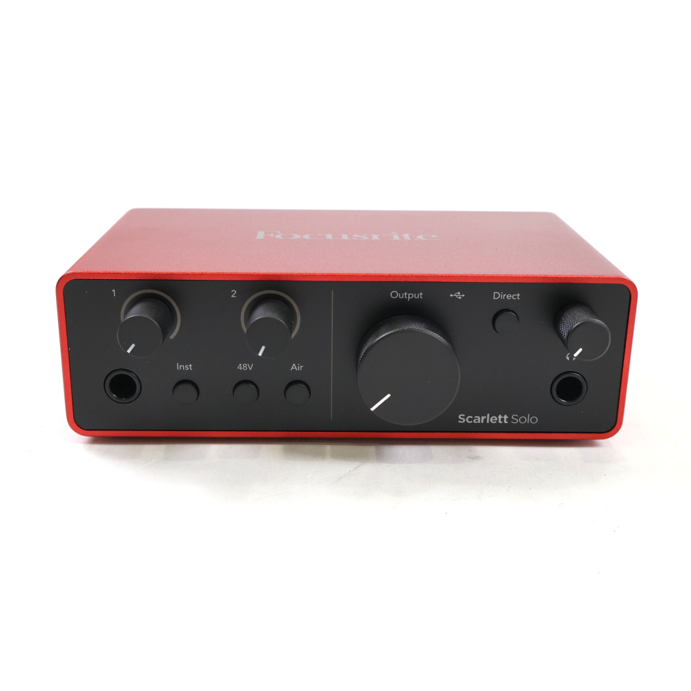 【中古】 Focusrite Scarlett Solo 4th Gen オーディオインターフェイス 詳細画像