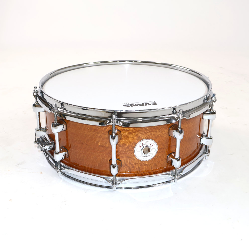 【中古】 スネアドラム サカエ SAKAE SD1455BES Silky Oak-Beech 14x5.5 シルキーオークビーチ スネア