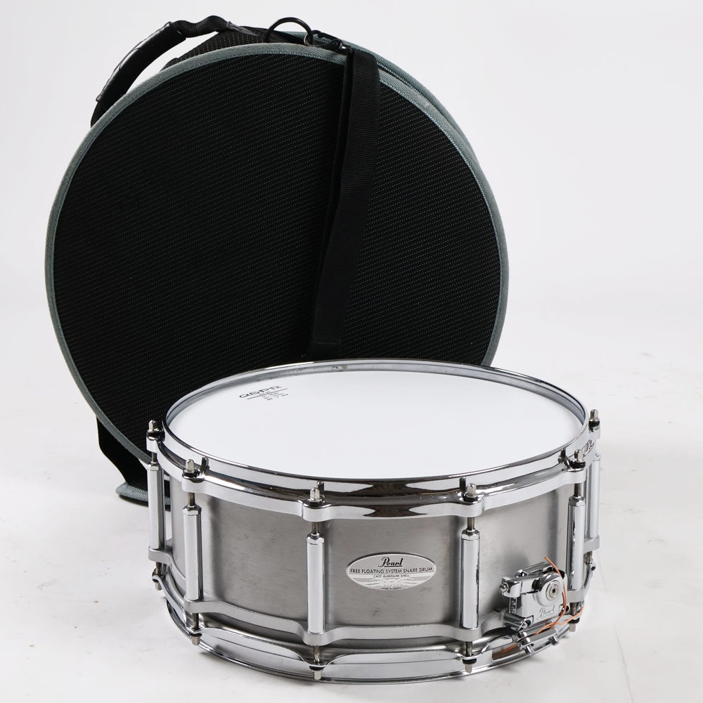 中古】 スネアドラム パール Pearl FCA1458 Free Floating Snare CAST