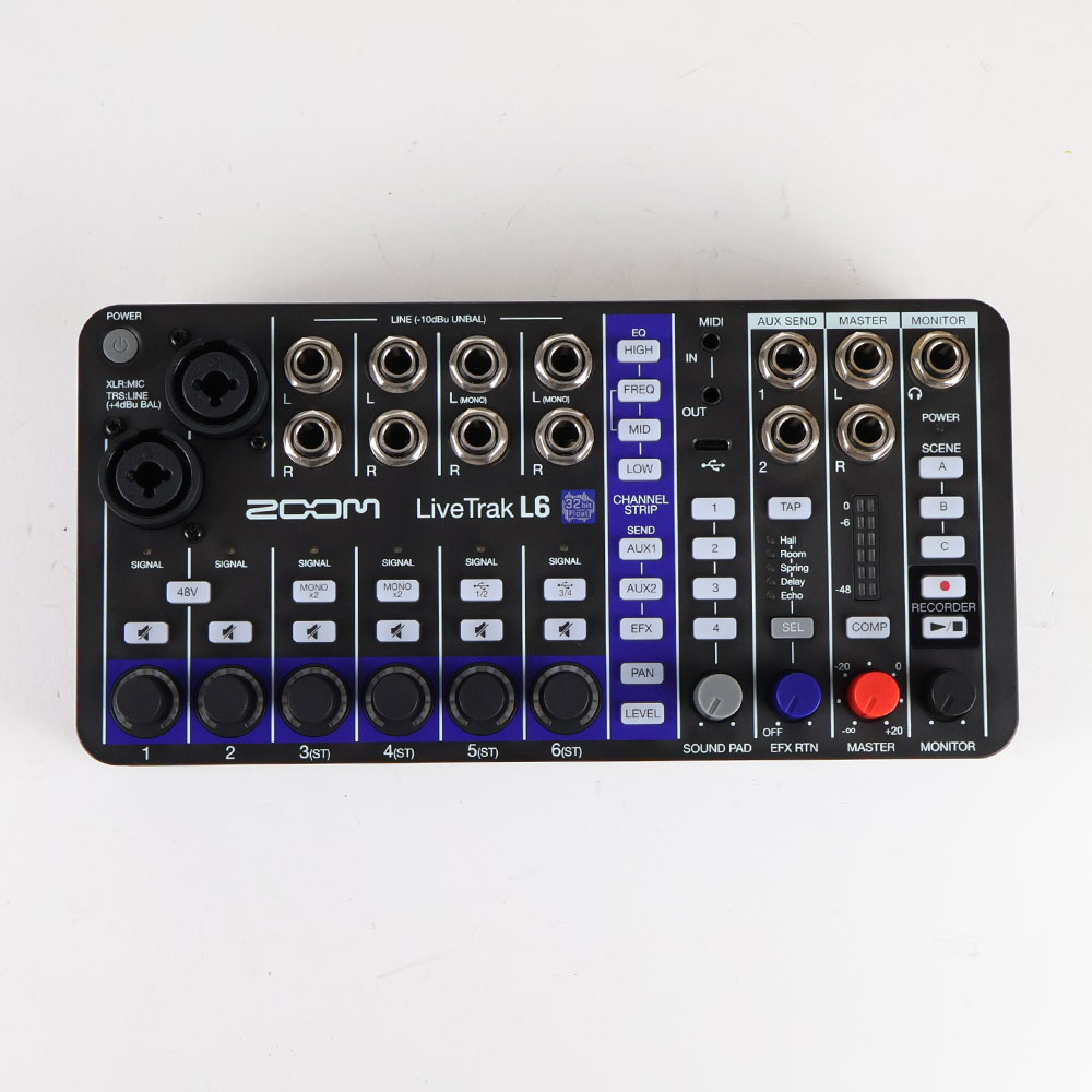 中古】 ZOOM ズーム LIVETRAK L6 10ch デジタルミキサー＆レコーダー