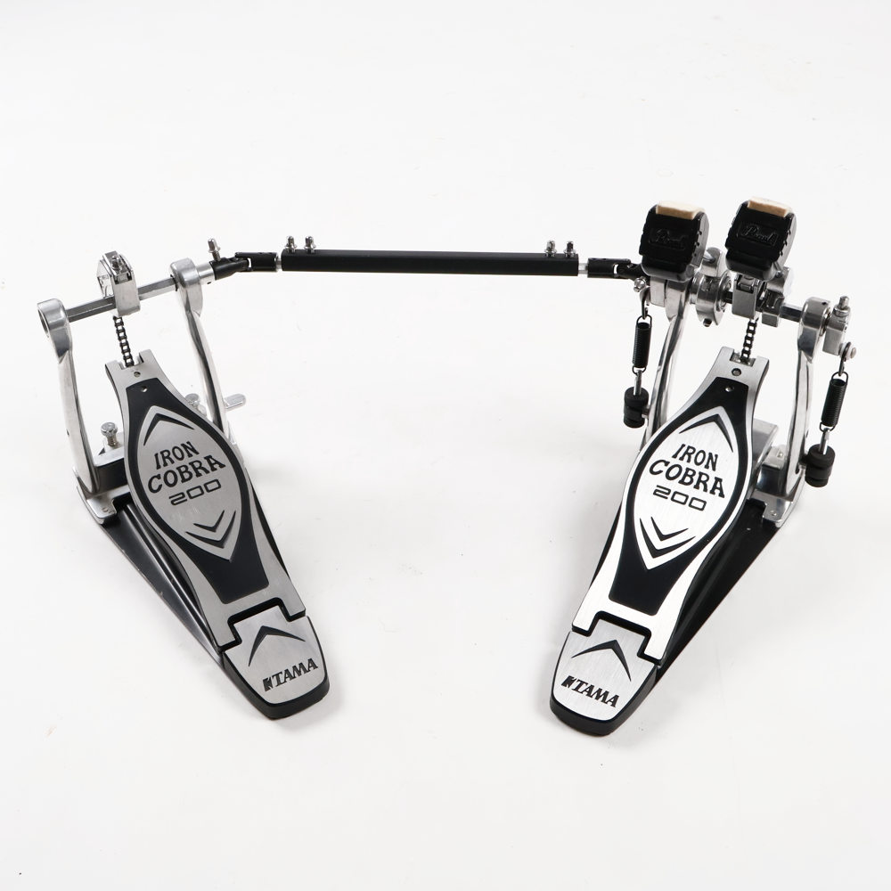【中古】 ドラムツインペダル タマ TAMA HP200PTW Iron Cobra 200 Twin Pedal Power Glide アイアンコブラ