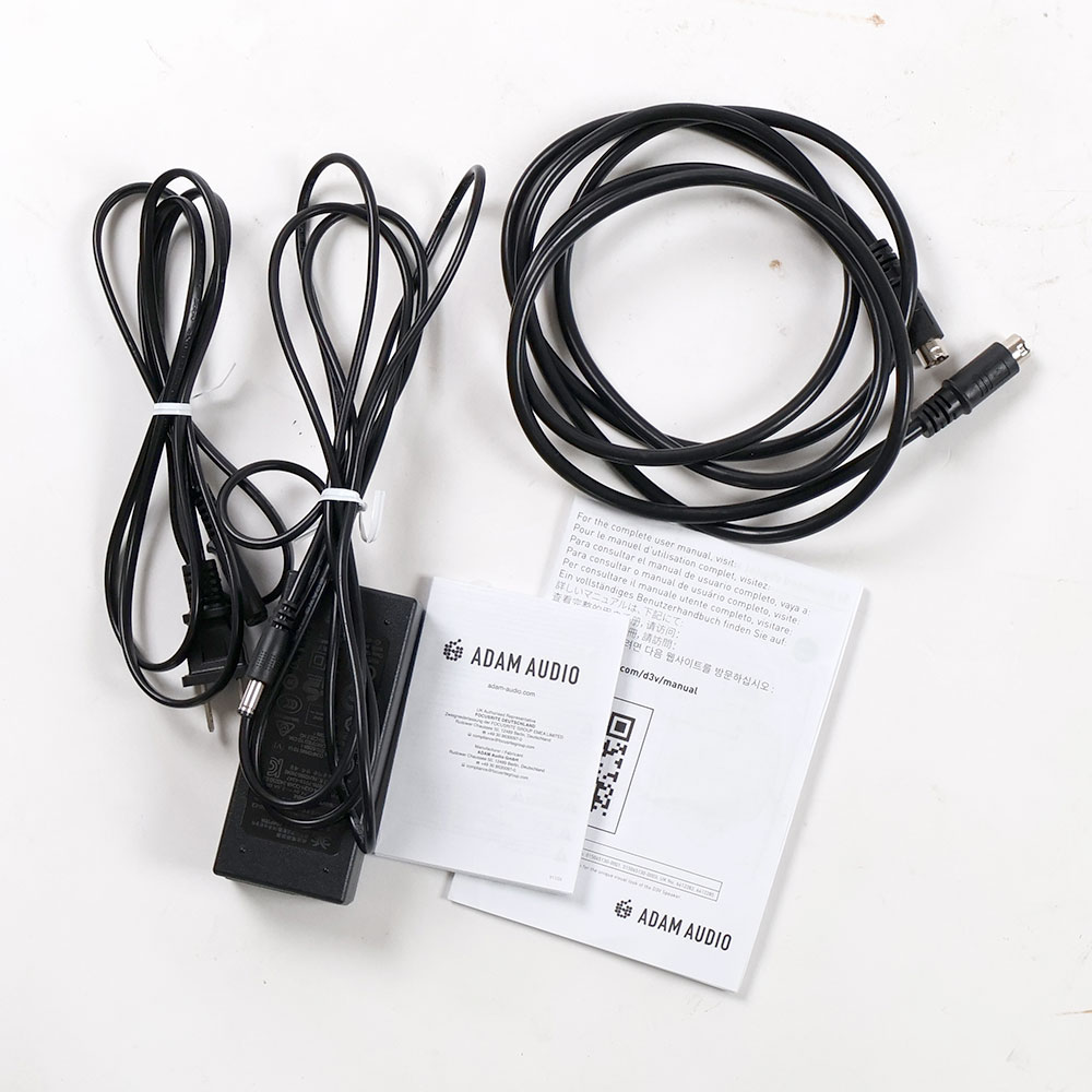 【中古】 ADAM AUDIO D3V Black モニタースピーカー 付属品