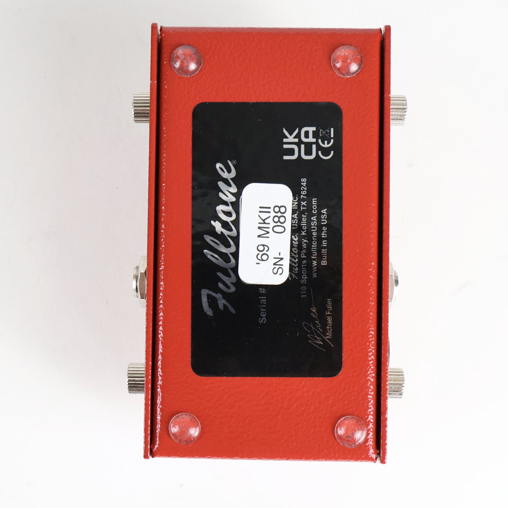 【中古】 Fulltone フルトーン 69 PEDAL MKII ファズ ギターエフェクター 裏面