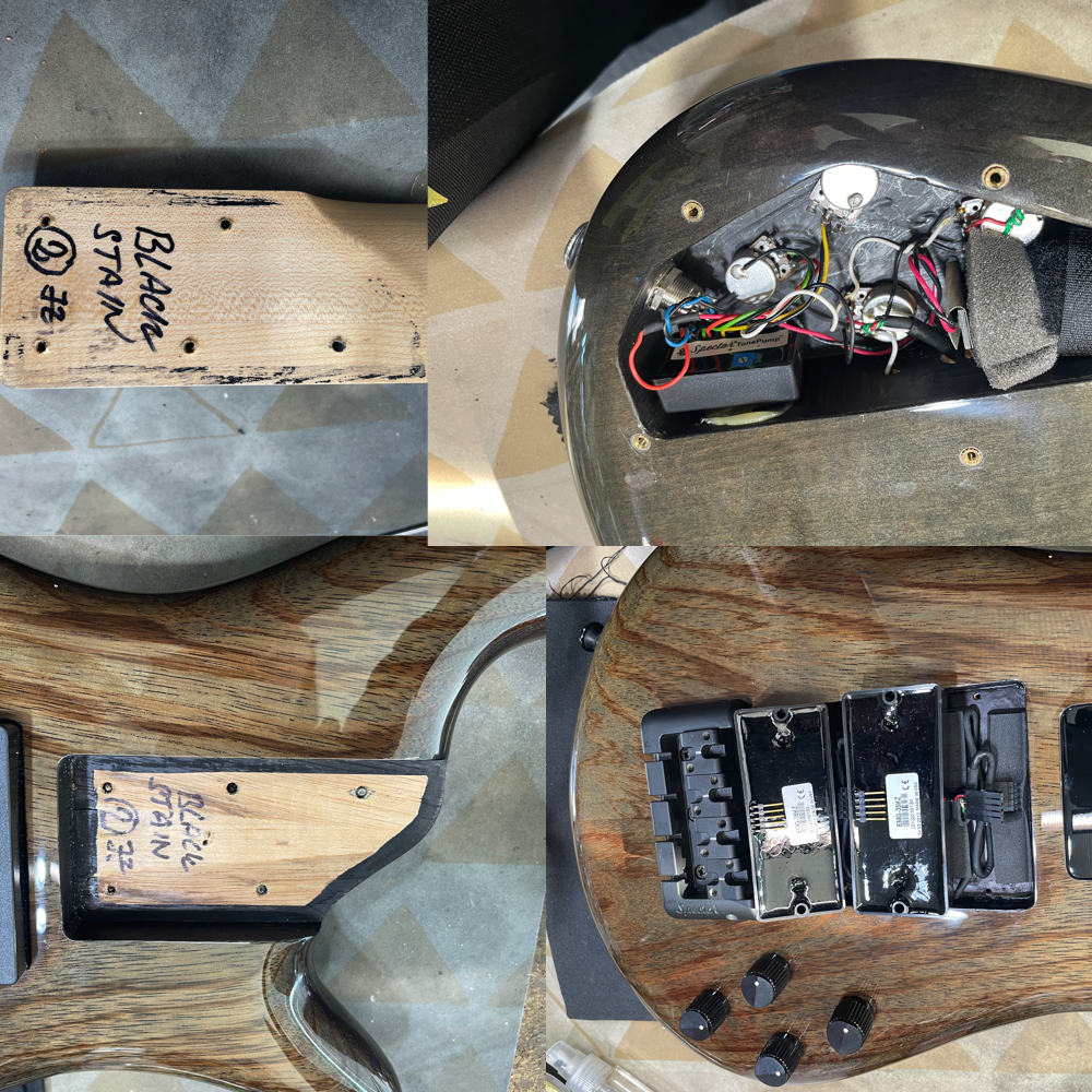 【中古】Specter スペクター ReBop4 DLX ZBKS Zebra Wood Black Stain エレキベース キャビティー