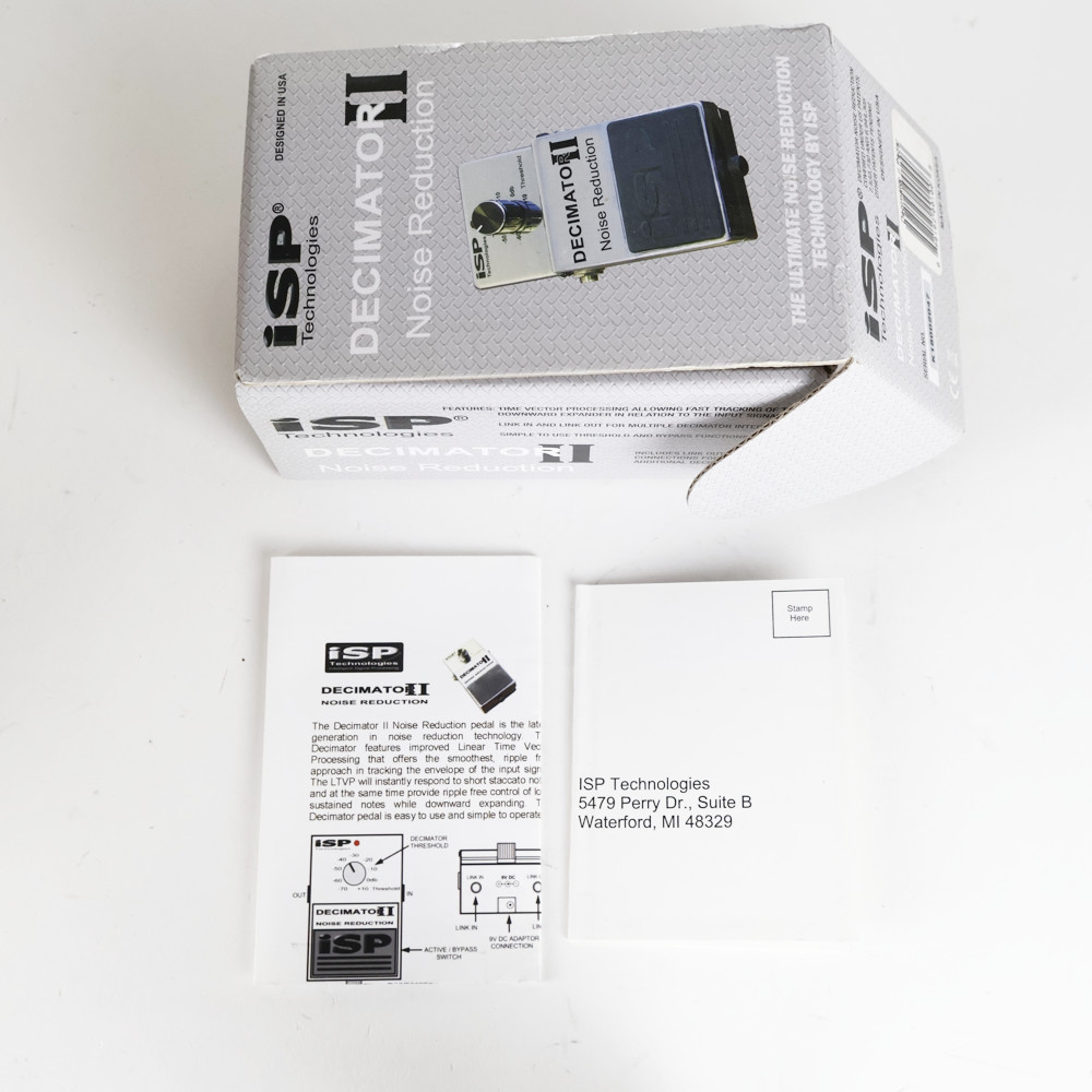 【中古】 ノイズリダクション エフェクター iSP Technologies DECIMATOR II ノイズゲート ギターエフェクター 付属品