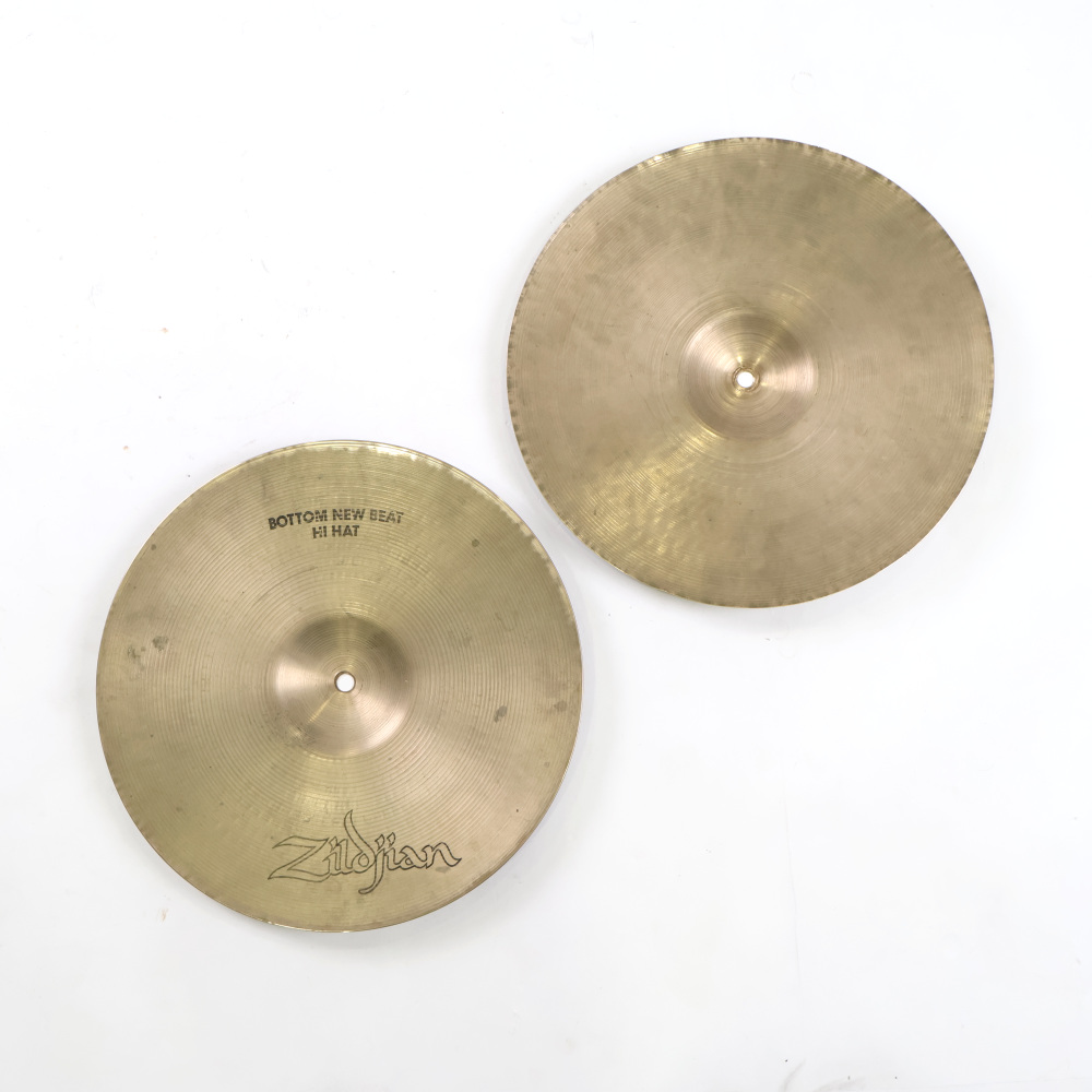 【中古】 ハイハットシンバル ペア ジルジャン ZILDJIAN A Zildjian NEW BEAT HIHAT Pair 14インチ ペア 70s〜80s ビンテージシンバル 詳細画像